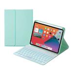 HY006 Ronde toetsen Afneembaar Bluetooth-toetsenbord lederen tas met houder voor iPad mini 6