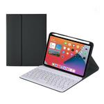 HY006 Ronde toetsen Afneembaar Bluetooth-toetsenbord lederen tas met houder voor iPad mini 6
