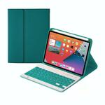 HY006 ronde toetsen afneembaar Bluetooth-toetsenbord lederen tas met houder voor iPad mini 6