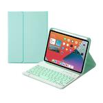 HK006D vierkante toetsen afneembare Bluetooth Candy kleur toetsenbord lederen geval met kleurrijke achtergrondverlichting en houder voor iPad mini 6 (