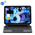 HK006 vierkante toetsen afneembare Bluetooth toetsenbord lederen geval met houder voor iPad mini 6 (mint groen)