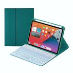 P109 Pro ultra-dunne afneembare Bluetooth-toetsenbord lederen tas met touchpad & witte achtergrondverlichting voor iPad Pro 11 inch 2021/2020/2018 & i