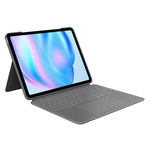 Universele ronde toetsen afneembaar Bluetooth-toetsenbord voor iPad 9-10 inch (Zwart)