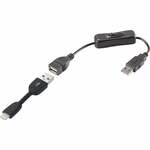 Renkforce Apple iPad/iPhone/iPod Aansluitkabel [1x USB-A 2.0 stekker - 1x Apple dock-stekker Lightning] 0.05 m Zwart