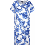 Monari - Blauw | Dames | Jurk | Blauw | 38 | regular | Kamst mode