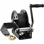 VEVOR kabellier 362,8kg handkabellier 173x126x119mm bootlier 2-weg ratel/1-speed handlier met ca. 10m staalkabel bandlier met ergonomische handgreep handkabellier voor voertuigen en boten