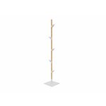 Cascando staande kapstok Bamboo 1 eikenhout - witte haken