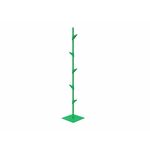Cascando staande kapstok Bamboo 3 eikenhout - witte haken