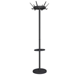 Basic staande kapstok Crown met parapluhouder - zwart