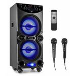 Vonyx SBS55P karaokeset met 2 microfoons, Bluetooth en lichteffect -