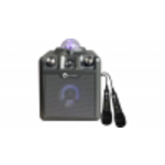 N-GEAR Disco Star 710 Space Grey - Bluetooth Speaker - Karaokeset - Partybox met Sterrenprojector & 2 Microfoons