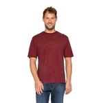 T-shirt van hennep en bio-katoen, kastanjebruin, L