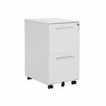 Mobiele archiefkast met 2 laden, Zwart