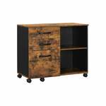 Afsluitbare archiefkast met 2 laden, Wit