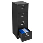 Archiefkast industrieel 90x40x100 cm staal zwart