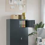 Archiefkast 90x40x40 cm staal wit
