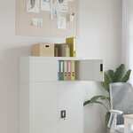 Archiefkast 90x40x40 cm staal lichtgrijs