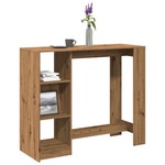 Bartafel met rekken 102x50x103,5 cm bewerkt hout betongrijs
