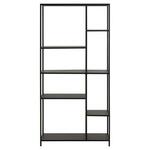 Boekenkast Jaxx - zwart - 78x114x35 cm - Leen Bakker
