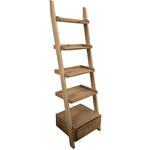 MUST Living Boekenkast Stairs Teakhout, 52 x 182cm - Bruin