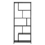 Boekenkast Jaxx - eikenkleur/zwart - 185x114x35 cm - Leen Bakker