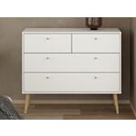 Commode MEDINA 2 deuren artisan eik/antraciet