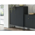 Commode NORYA 2 deuren zwart
