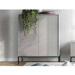 Commode NORYA 2 deuren grijs