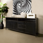 Tower Living Dressoir Paterno - Zwart, 155cm