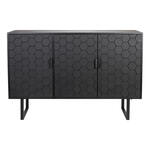 ZILT Dressoir Derrius Dennenhout, 140cm - zwart