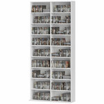 Boekenkast in Boomvorm 4 Niveaus Staand Rek met Lade en Metalen Frame CD- en DVD-Plank Kantoorrek Opbergrek voor Woonkamer Slaapkamer
