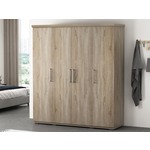 Kast MILMA 3 deuren 120 cm (garderobekast) sonoma