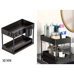 XEMM Goosteenkast Organizer - 2 Laags - Zwart