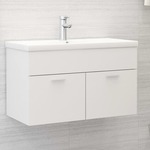 Wastafelkast 41x38,5x46 cm spaanplaat zwart
