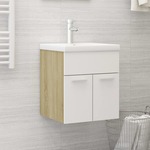 Wastafelkast 100x38,5x45 cm spaanplaat sonoma eikenkleurig