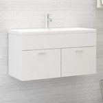 Wastafelkast 90x38,5x45 cm spaanplaat sonoma eikenkleurig