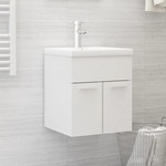 Wastafelkast 80x38,5x46 cm bewerkt hout wit