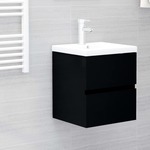 Wastafelkast 63x30x54 cm bewerkt hout sonoma eikenkleurig