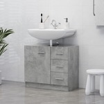 Wastafelkast 41x38,5x46 cm bewerkt hout wit