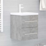 Wastafelkast 60x38,5x48 cm bewerkt hout wit