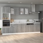 Wastafelkast 60x33x60 cm bewerkt hout oud houtkleurig