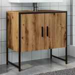 Gootsteenkast 80x46x81,5 cm bewerkt hout grijs sonoma eiken