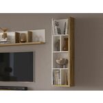 Hangkast 80x39x40 cm bewerkt hout wit