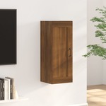 Hangkast 69,5x34x90 cm bewerkt hout zwart