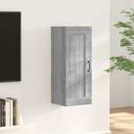 Hangkast 69,5x34x90 cm bewerkt hout bruineikenkleurig