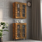Hangkast 69,5x34x90 cm grijs sonoma eikenkleurig