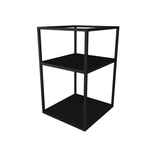 Hoge kast met 4 open planken
