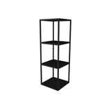 Hoge Kast Arqua Nature Kolomkast 170 cm Eiken Mat Zwart Arcqua