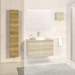 Hoge Kast NEXXT Exclusive Line 160x35x35 cm Burned Bark Sanitop