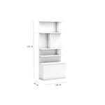 Kledingkast SOSNY 2 schuifdeuren 150 cm artisan eik met spiegel